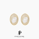  Khuyên tai nữ Swirl Pearl 