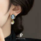  Khuyên tai nữ Camellia Pearl 