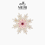  Cài áo Blush Snowflake 
