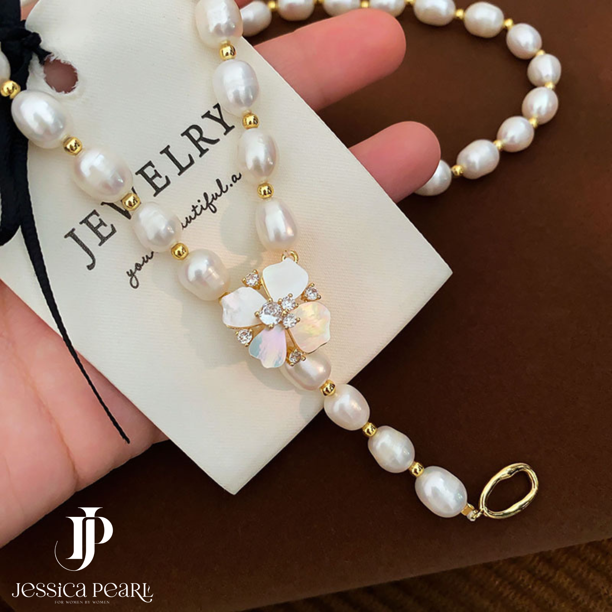  Dây chuyền nữ ngọc trai Lucky Clover 