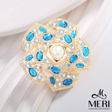  Cài áo Blue Camellia 