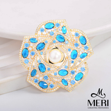  Cài áo Blue Camellia 