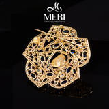  Cài áo Blue Camellia 