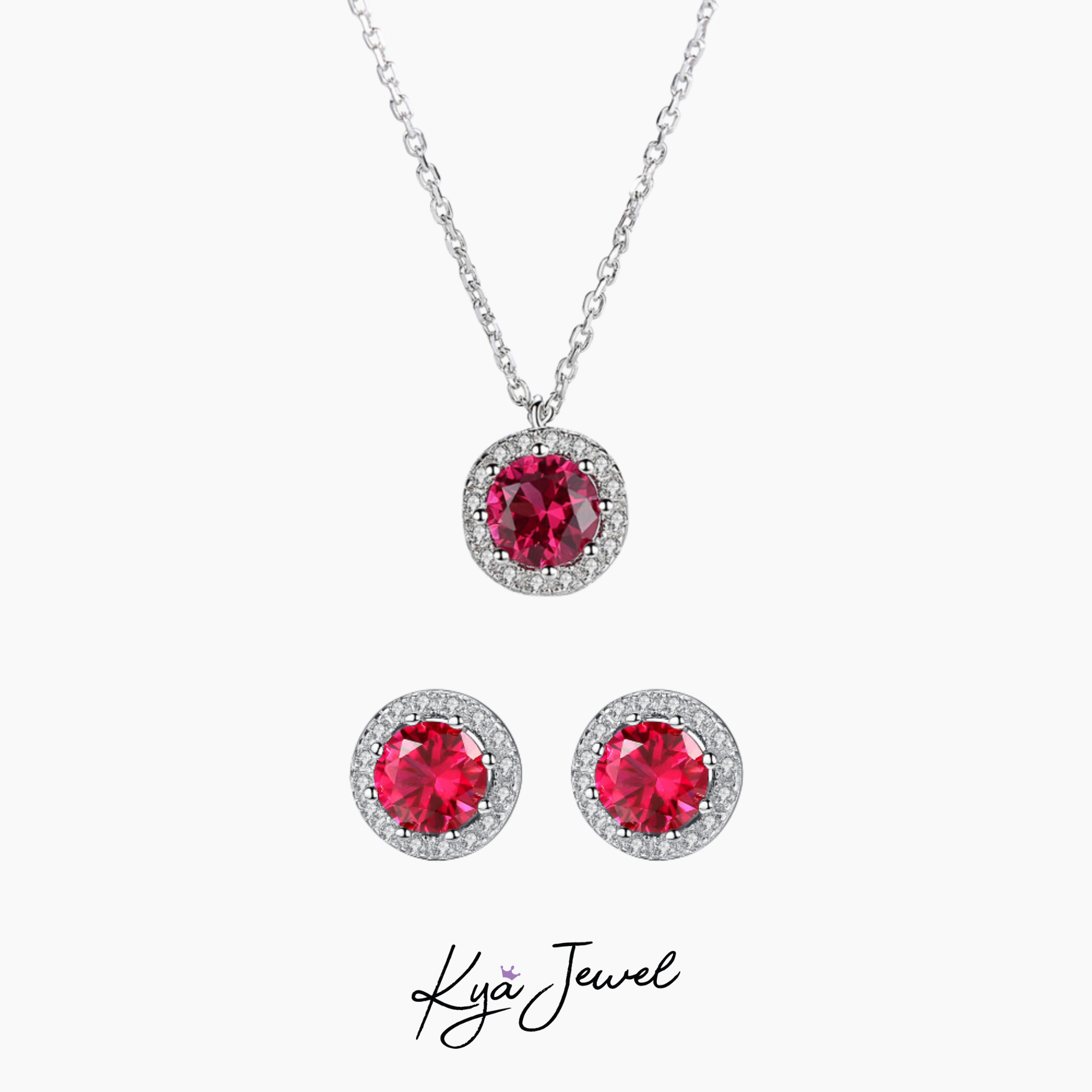  Bộ trang sức bạc Ý 925 Sweet Strawberry 