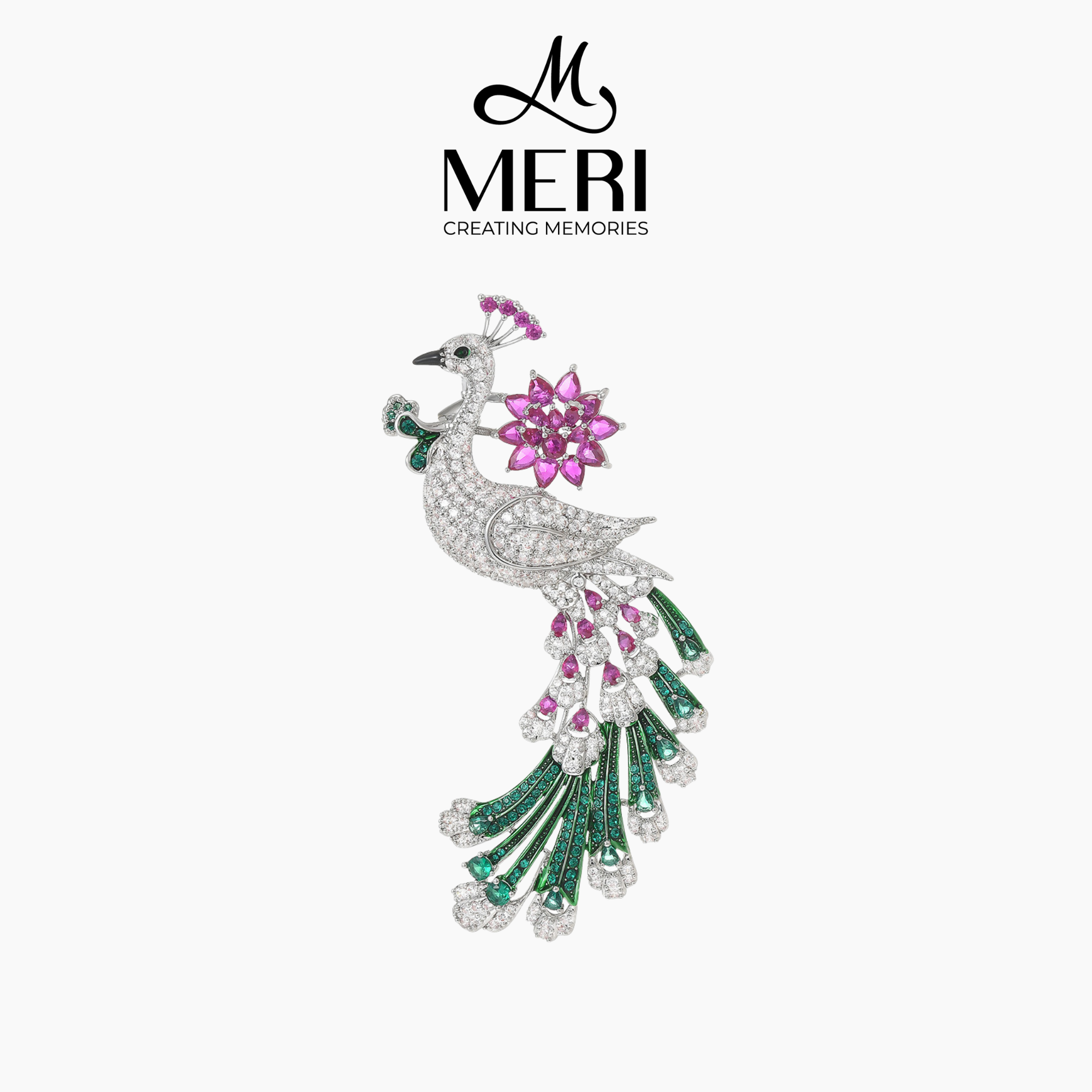  Cài áo Peacock Bloom 