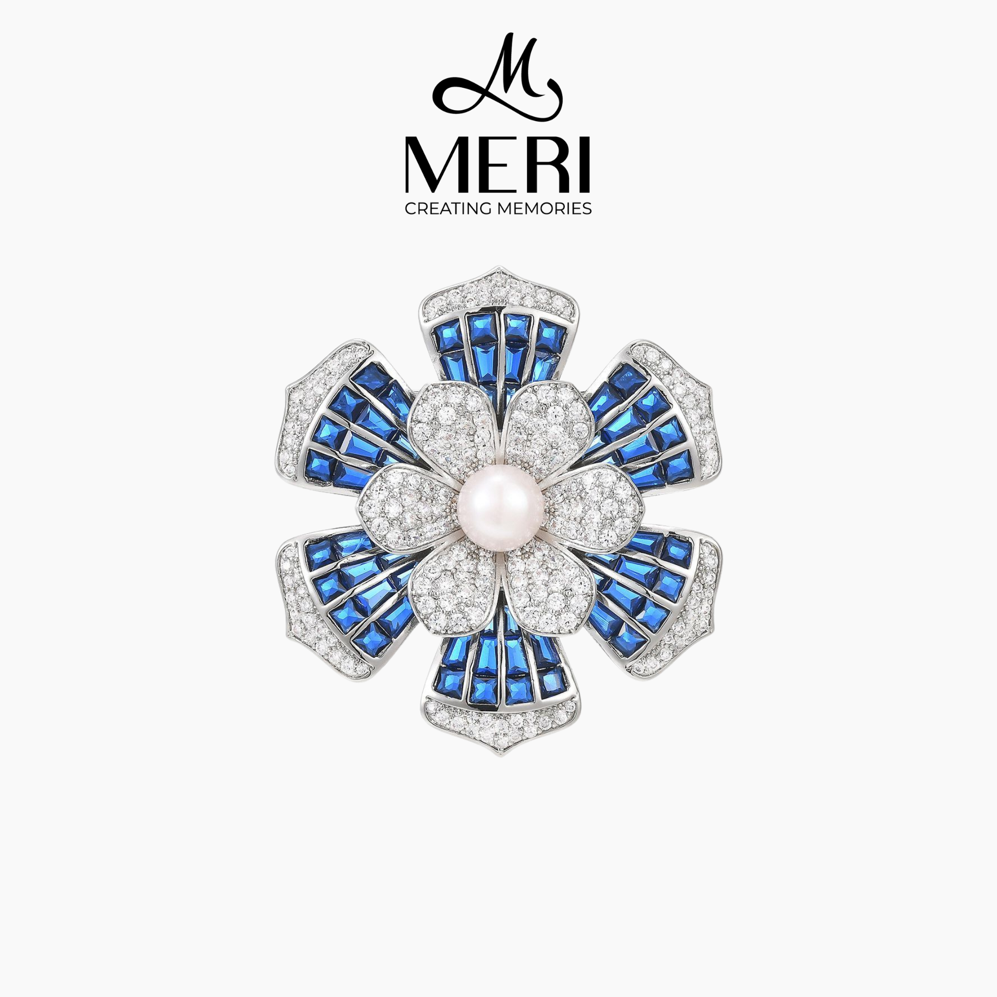  Cài áo Blue Petal 