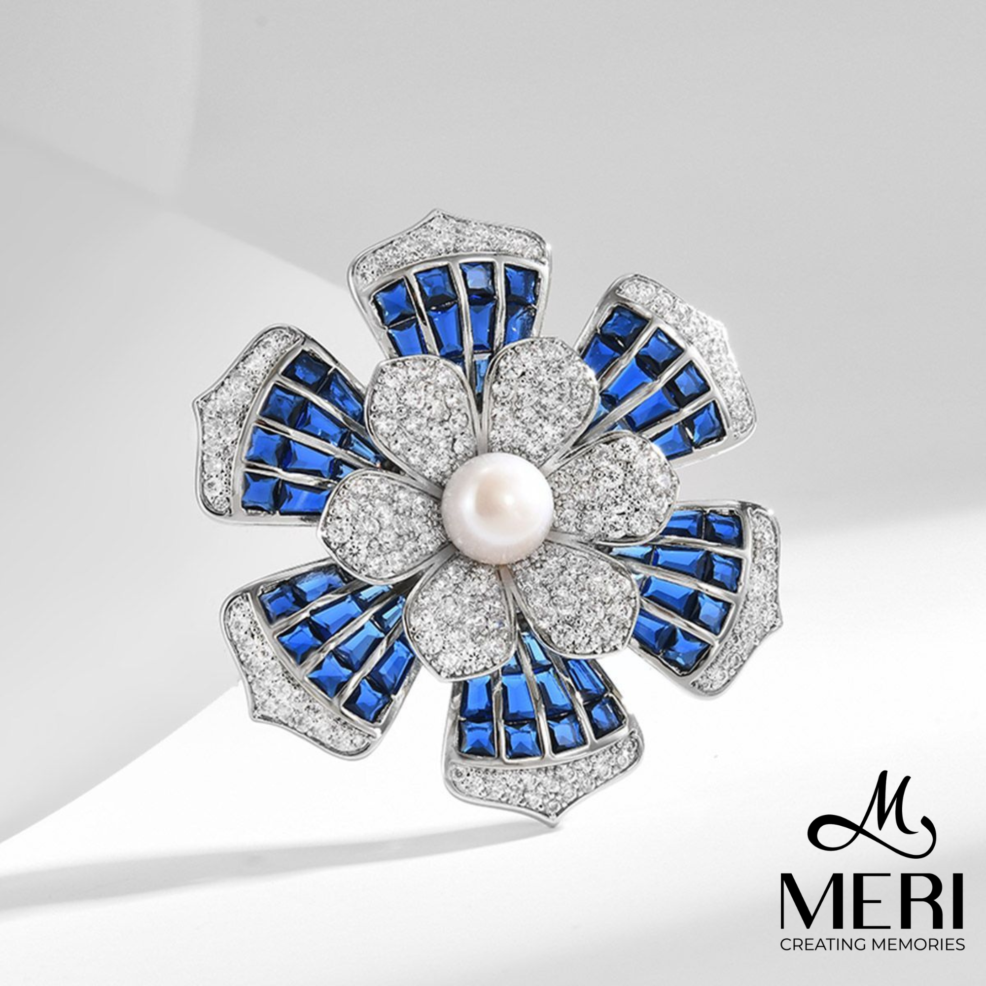 Cài áo Blue Petal 