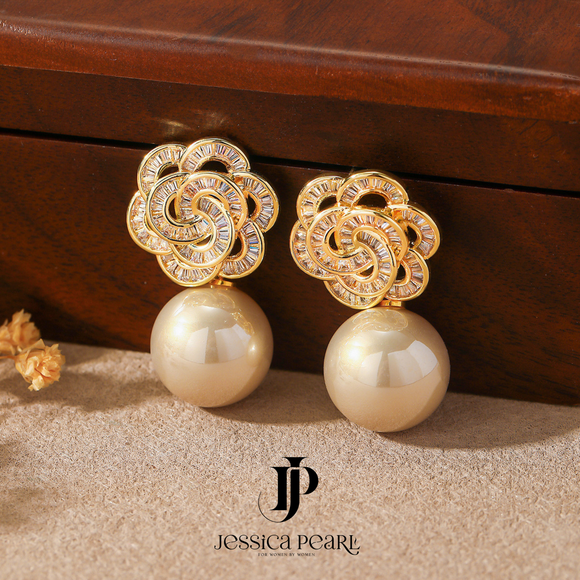  Khuyên tai nữ Modern Petal 