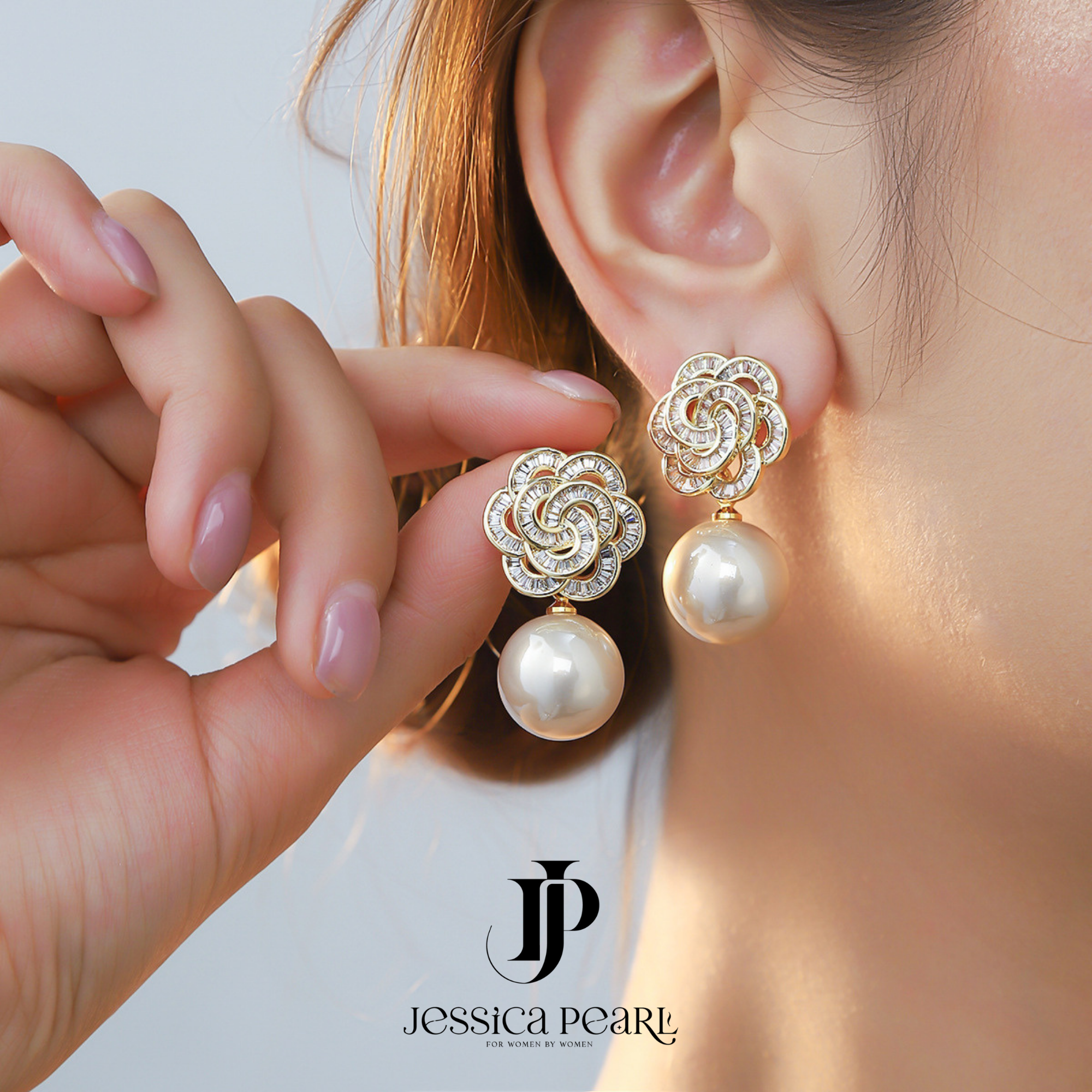  Khuyên tai nữ Modern Petal 