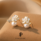  Khuyên tai nữ Tiny Camellia 