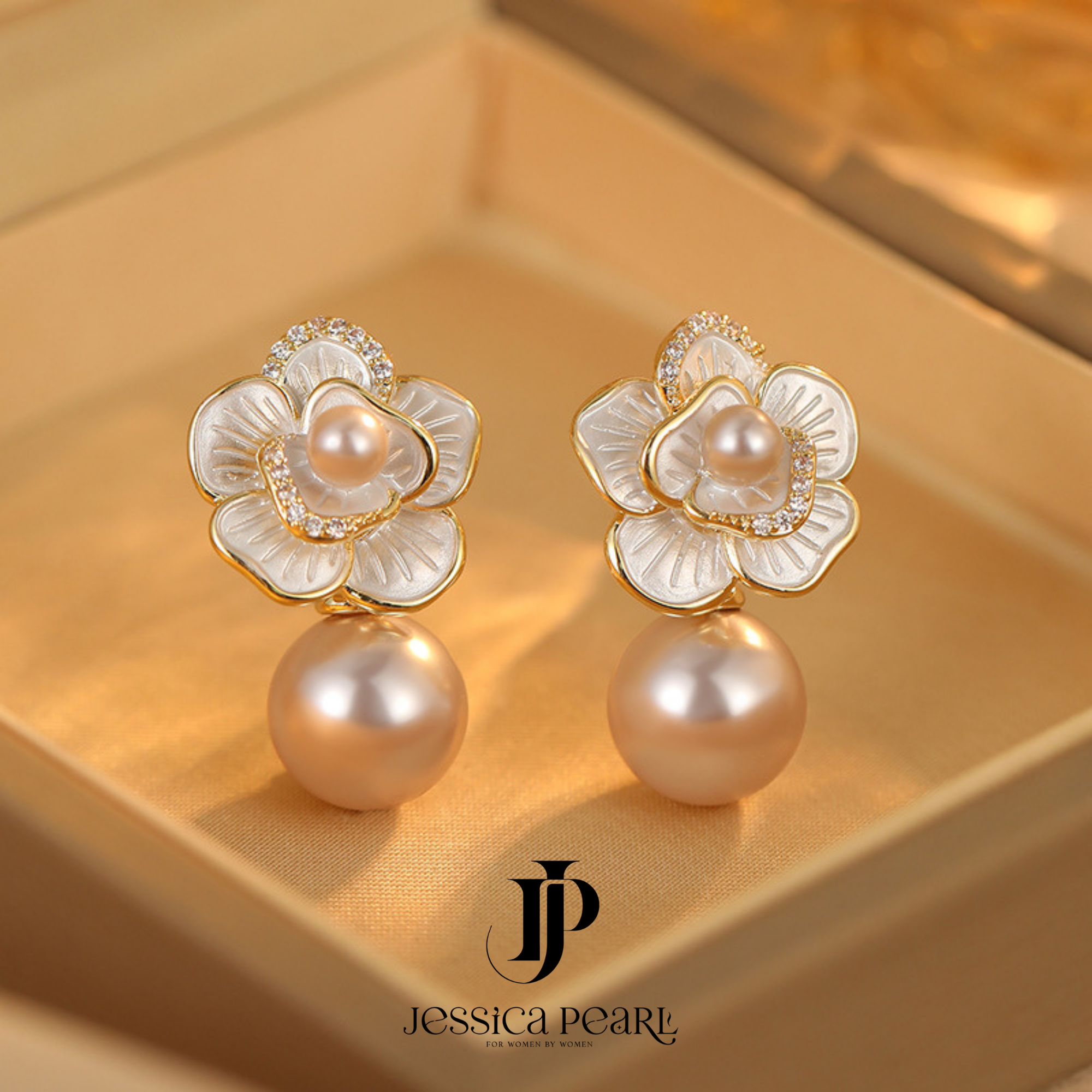  Khuyên tai nữ Charming Petal 