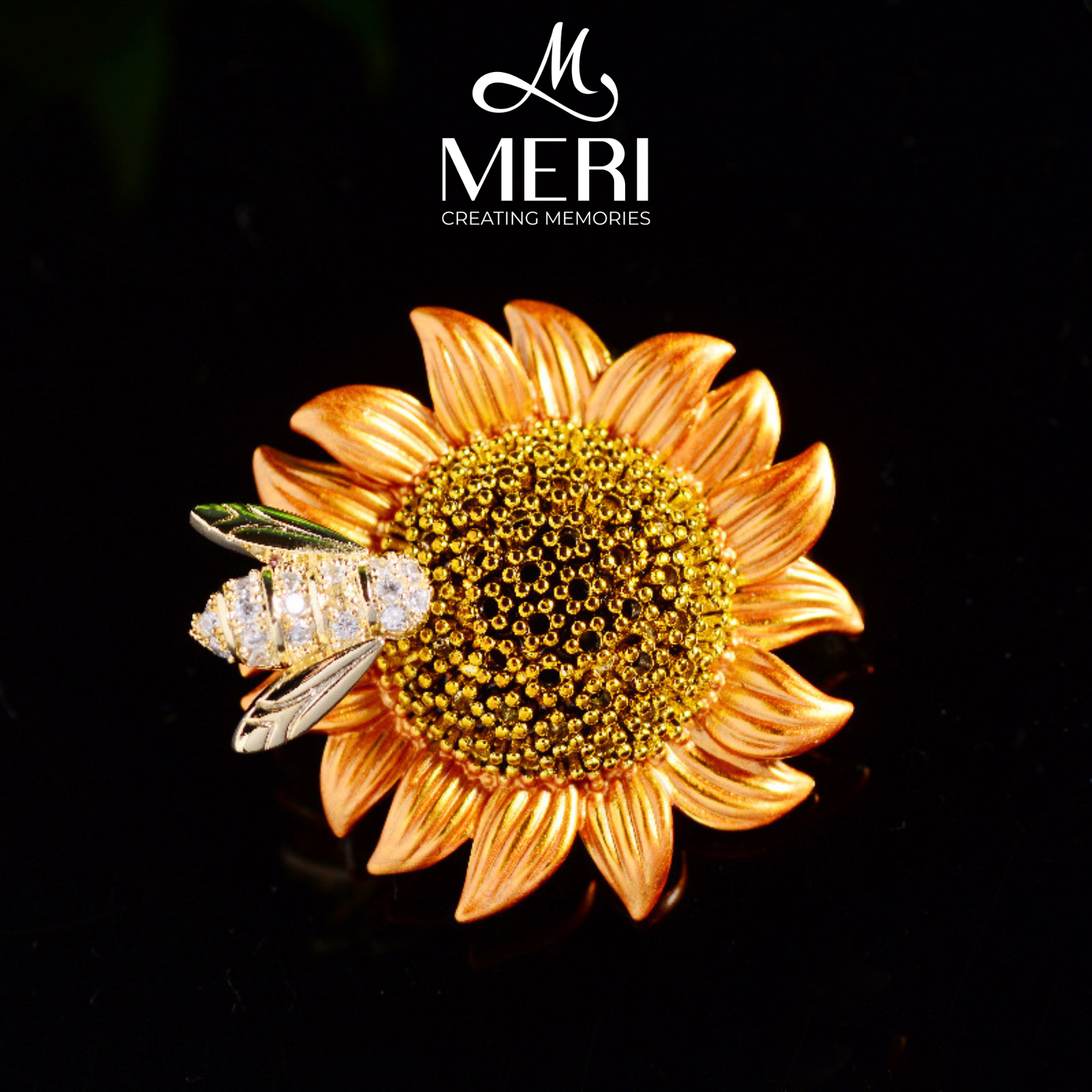  Cài áo Bee & Sunflower 