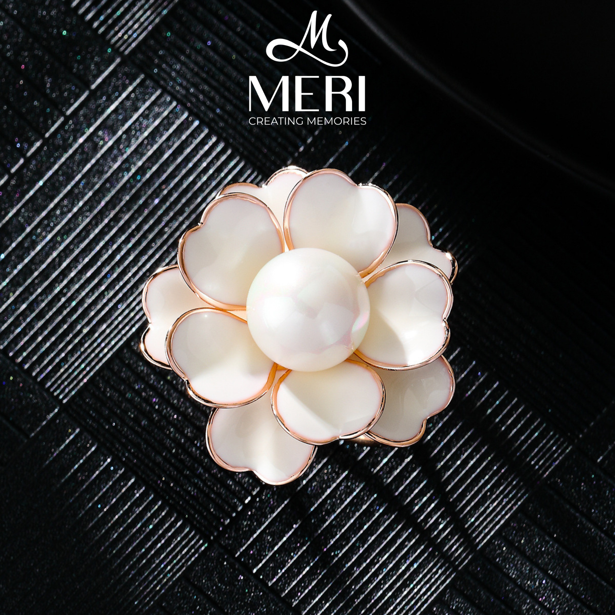  Cài khăn White Flower 