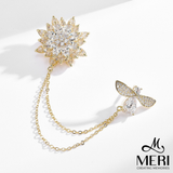  Cài áo cao cấp Bee & Flower 