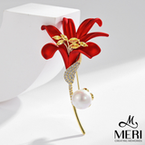  Cài áo Red Lily 