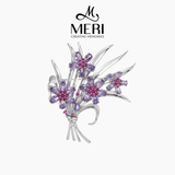  Cài áo Violet Bouquet 