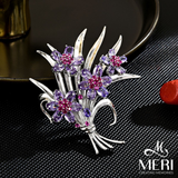  Cài áo Violet Bouquet 