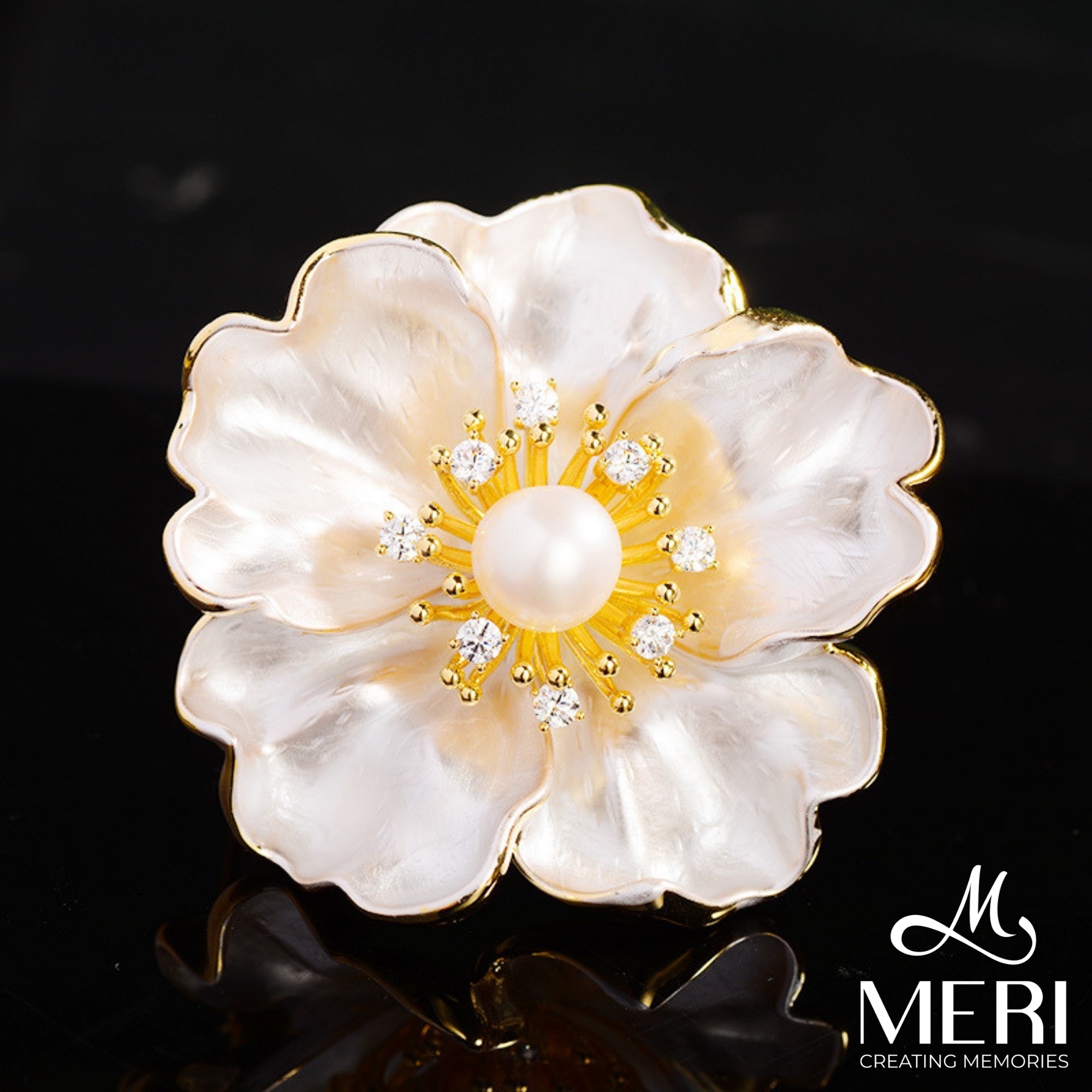  Cài áo Elegant Peony 