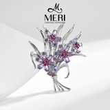  Cài áo Violet Bouquet 