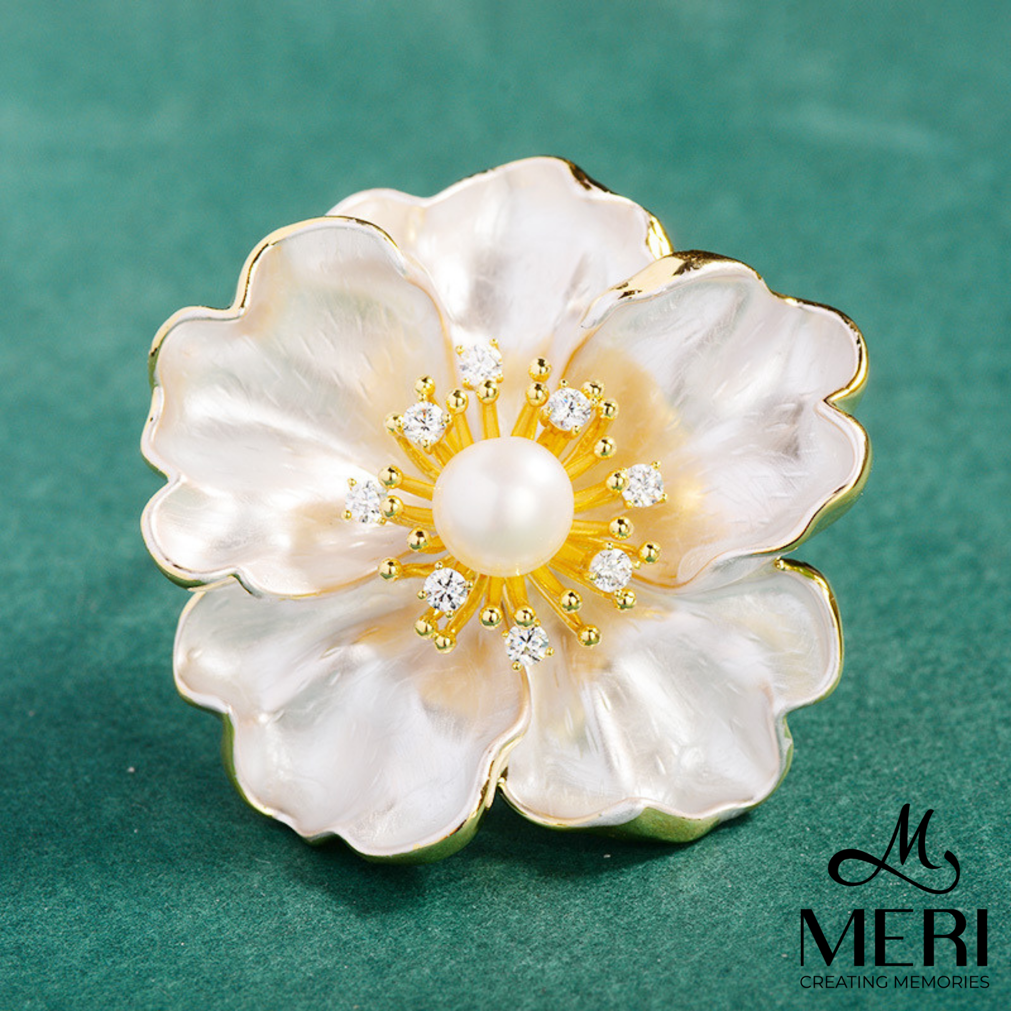  Cài áo Elegant Peony 