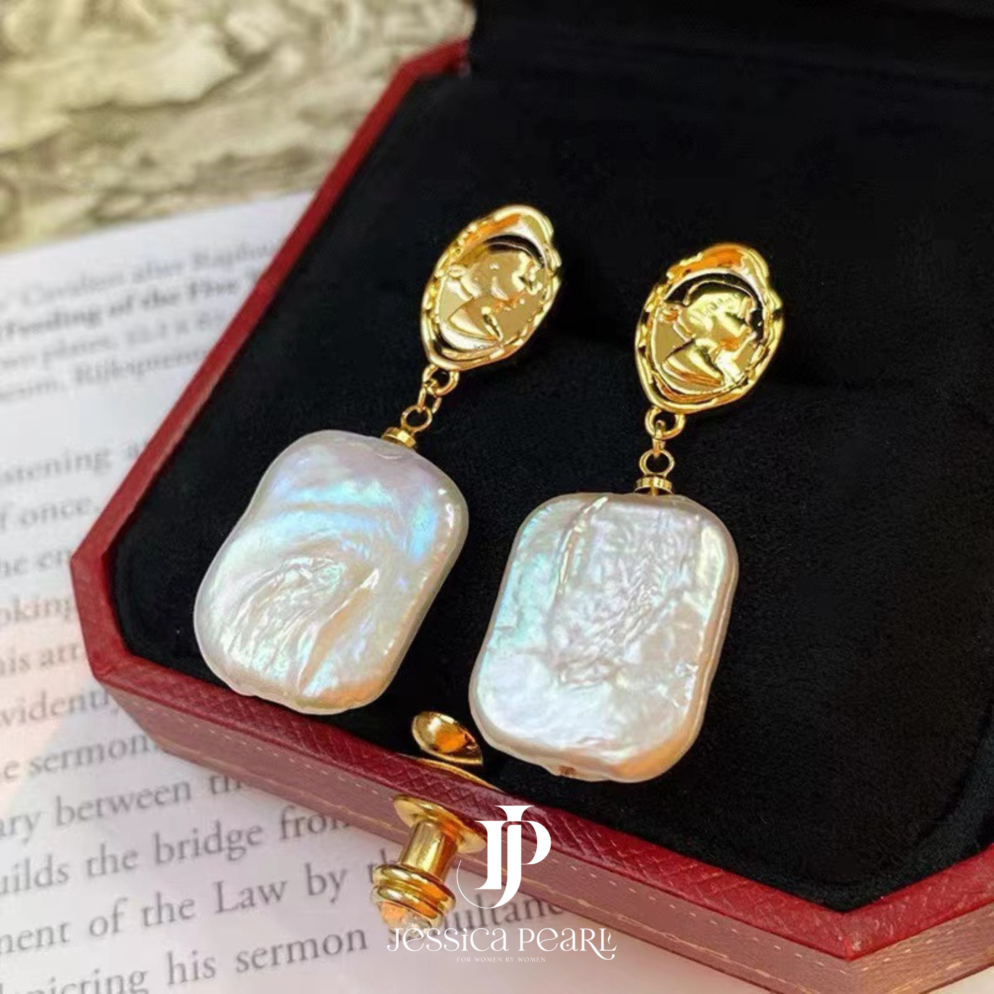  Khuyên tai nữ Modern Pearl 