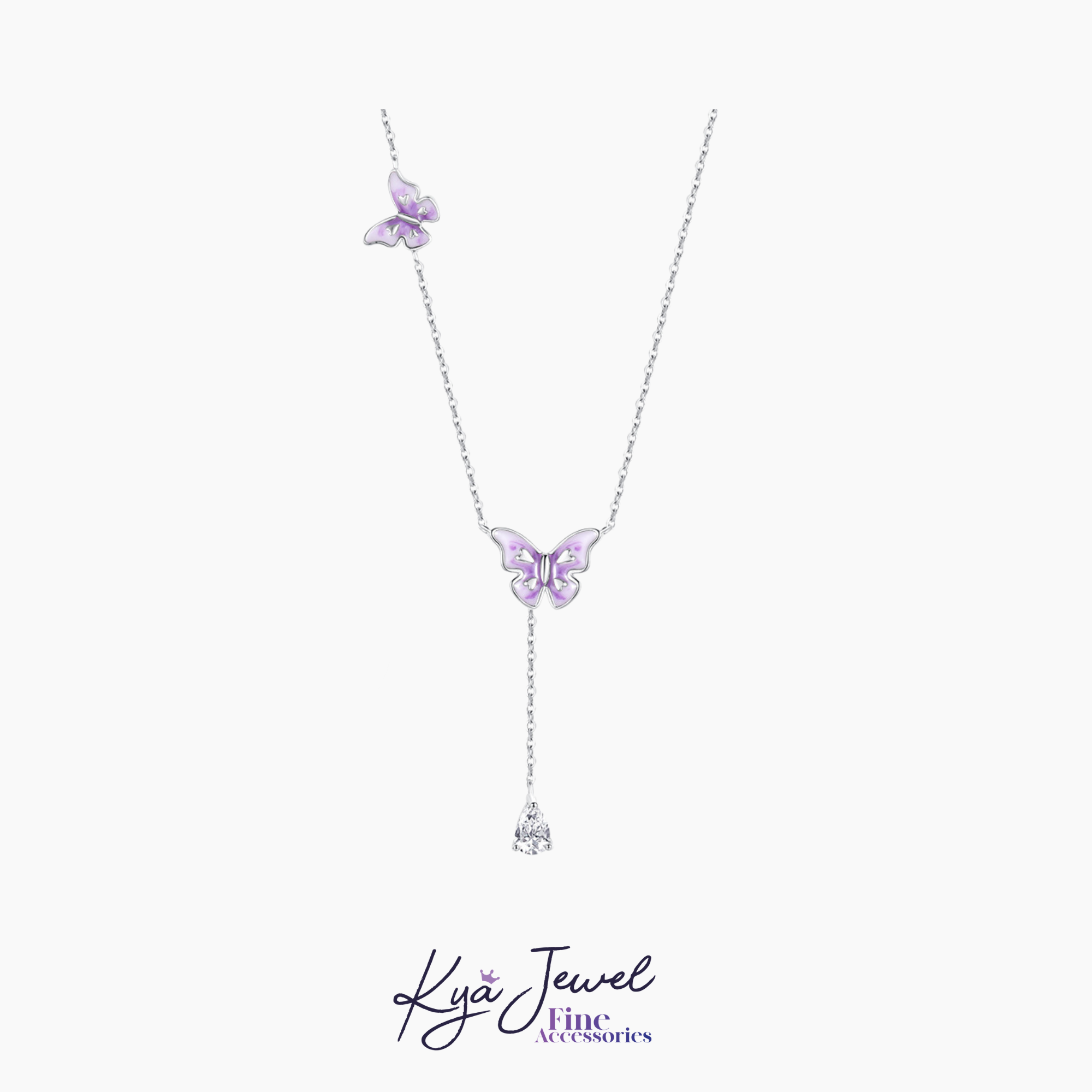  Dây chuyền nữ Purple Petite Butterfly Drop 