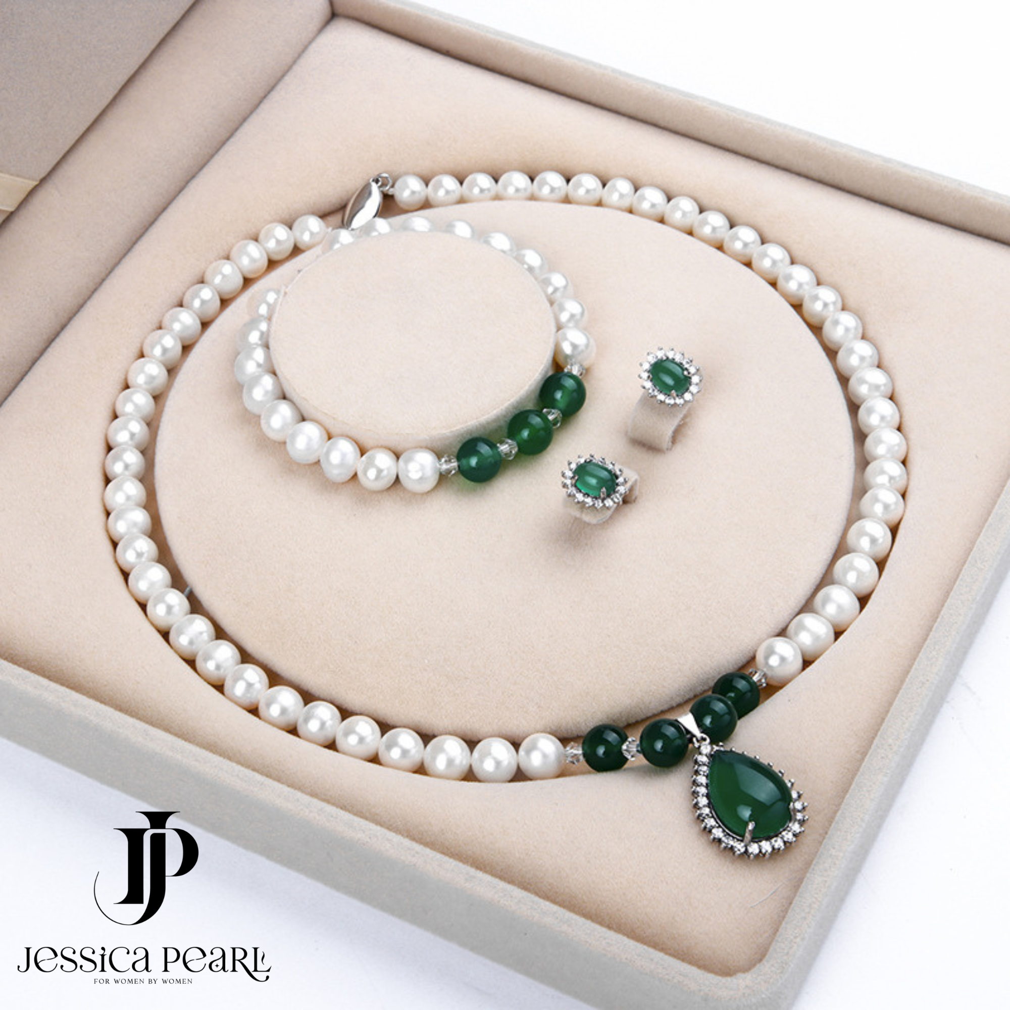  Bộ trang sức nữ ngọc trai Royal Chalcedony 