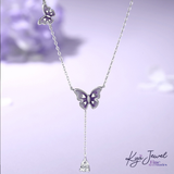  Dây chuyền nữ Purple Petite Butterfly Drop 