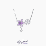  Dây chuyền nữ Purple Petite Blossom Crystal 