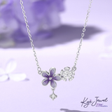  Dây chuyền nữ Purple Petite Blossom Crystal 