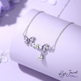  Dây chuyền nữ Purple Petite Butterfly Crystal 