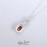  Bộ trang sức nữ bạc Ý Crimson Flame 