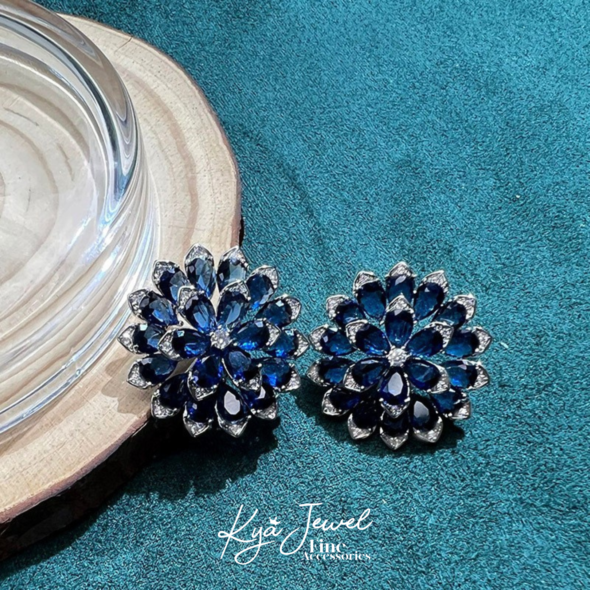  Khuyên tai nữ Azure Bloom 