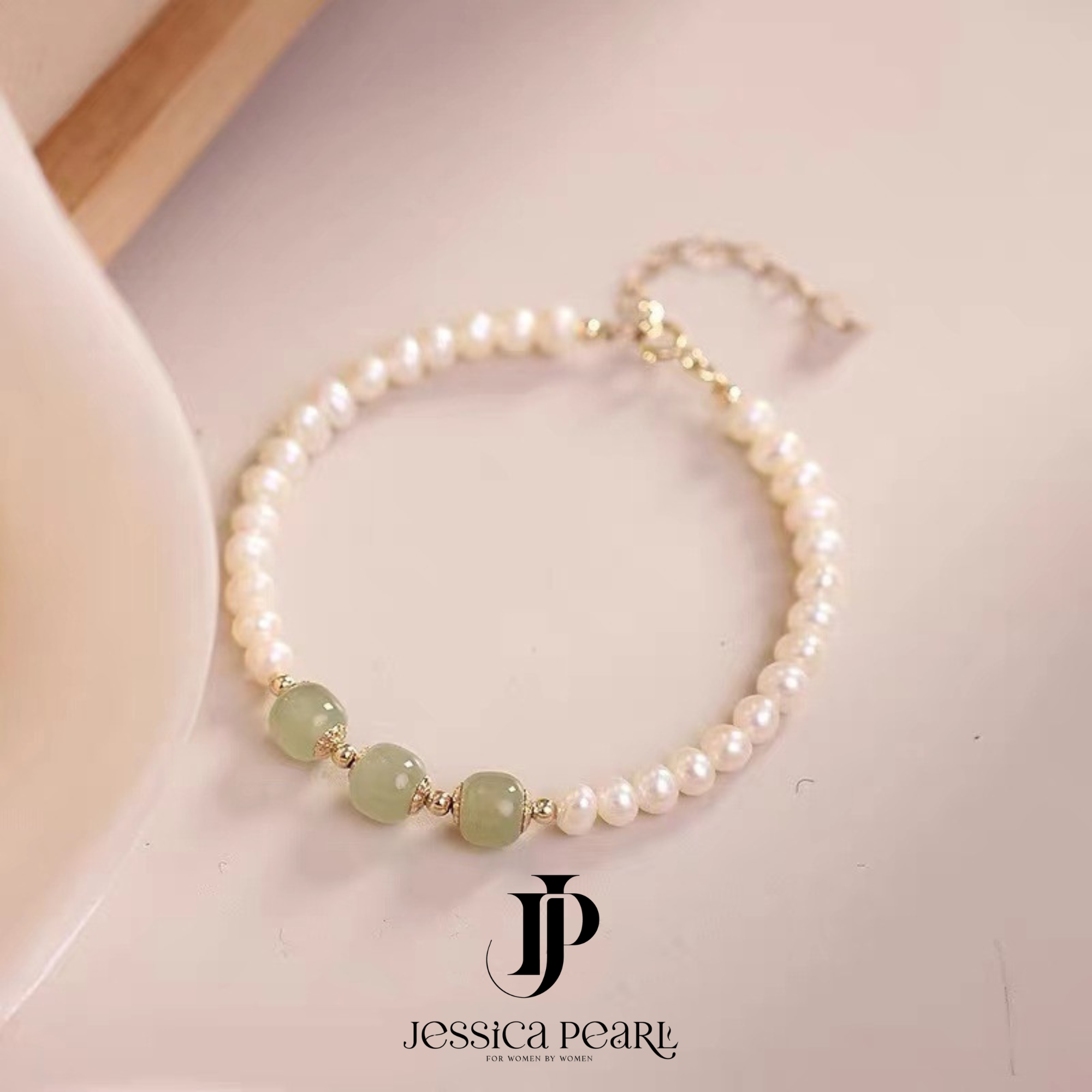  Vòng tay nữ Jade Pearl 