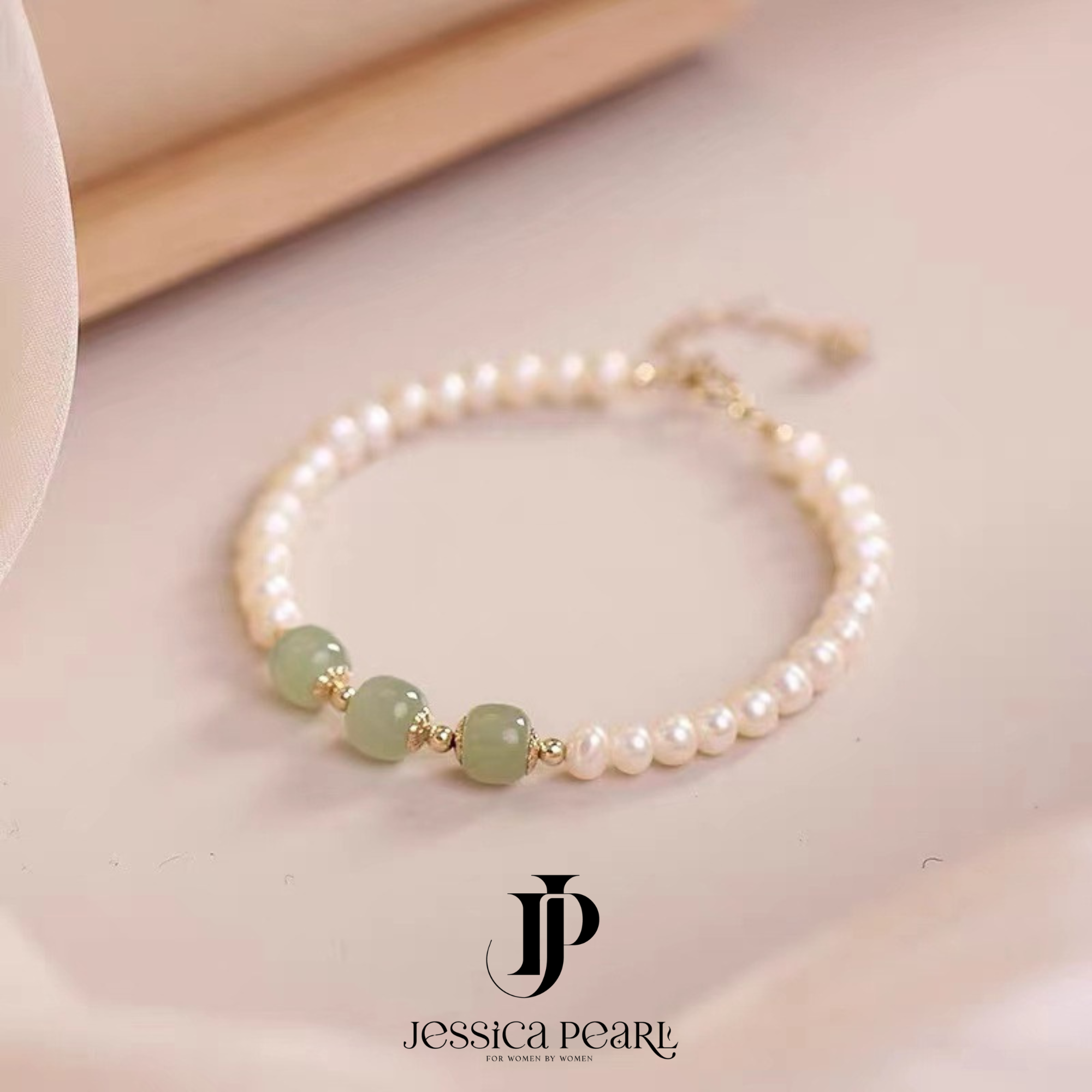  Vòng tay nữ Jade Pearl 