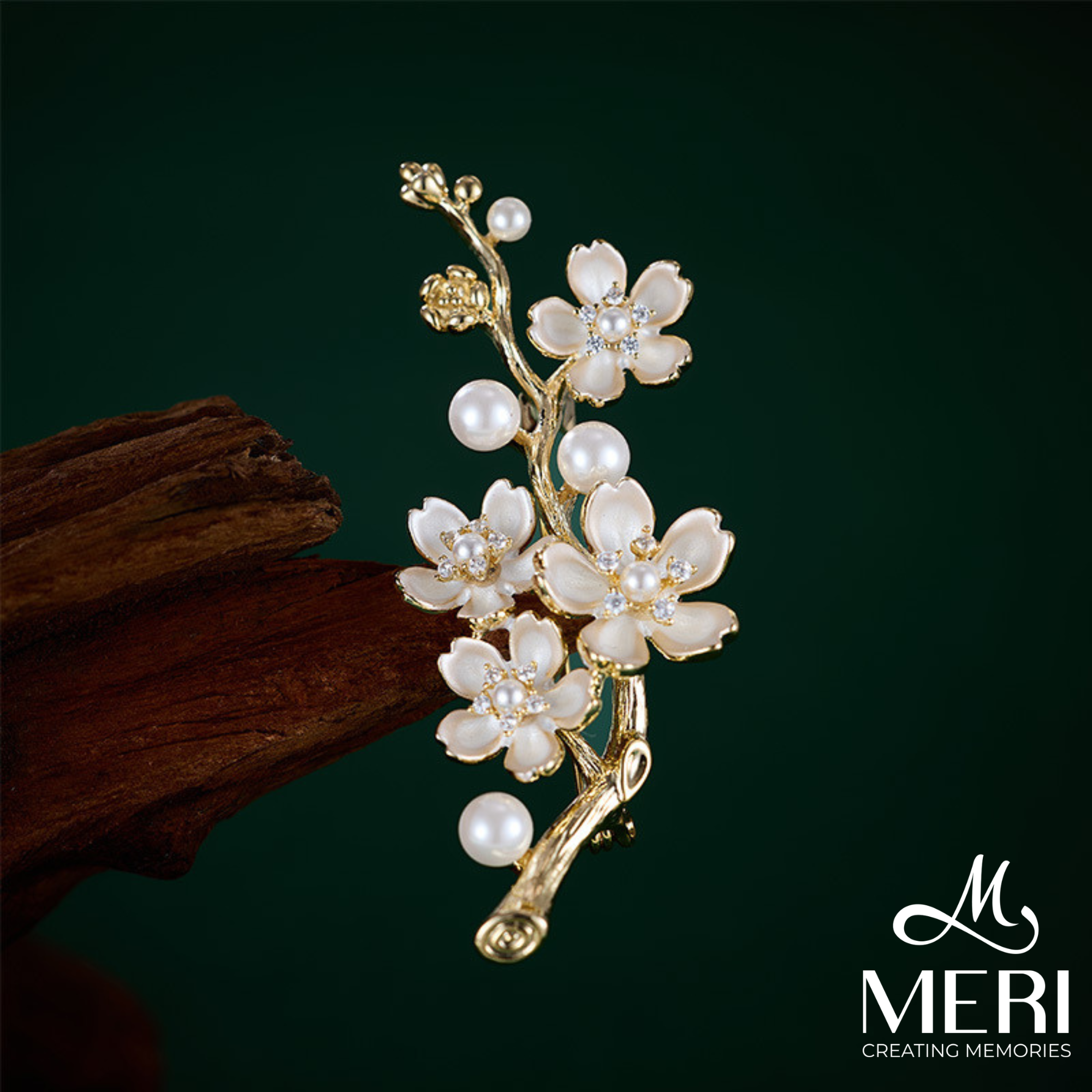  Cài áo Apricot Sprig 