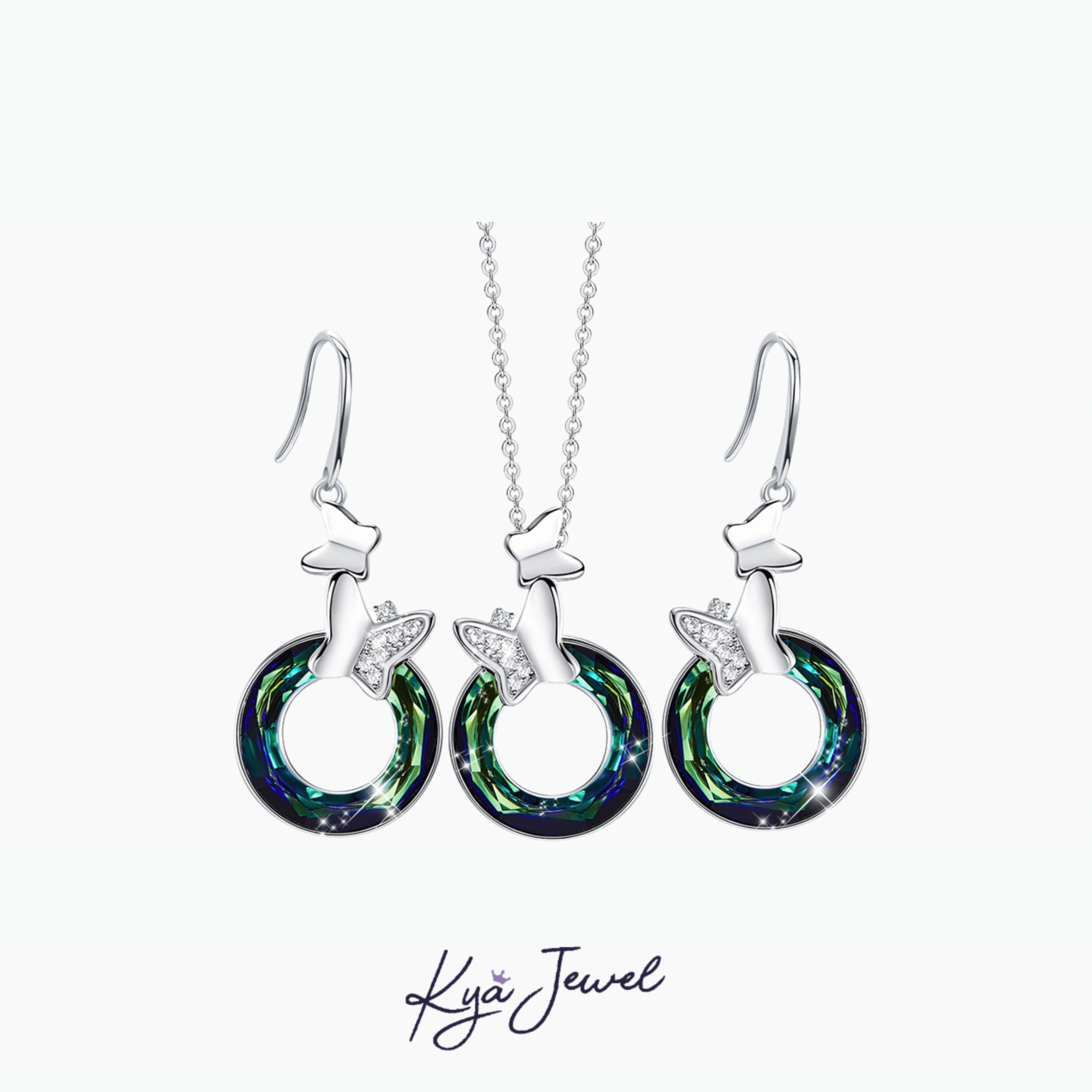  Bộ trang sức nữ Butterfly Swarovski cao cấp 