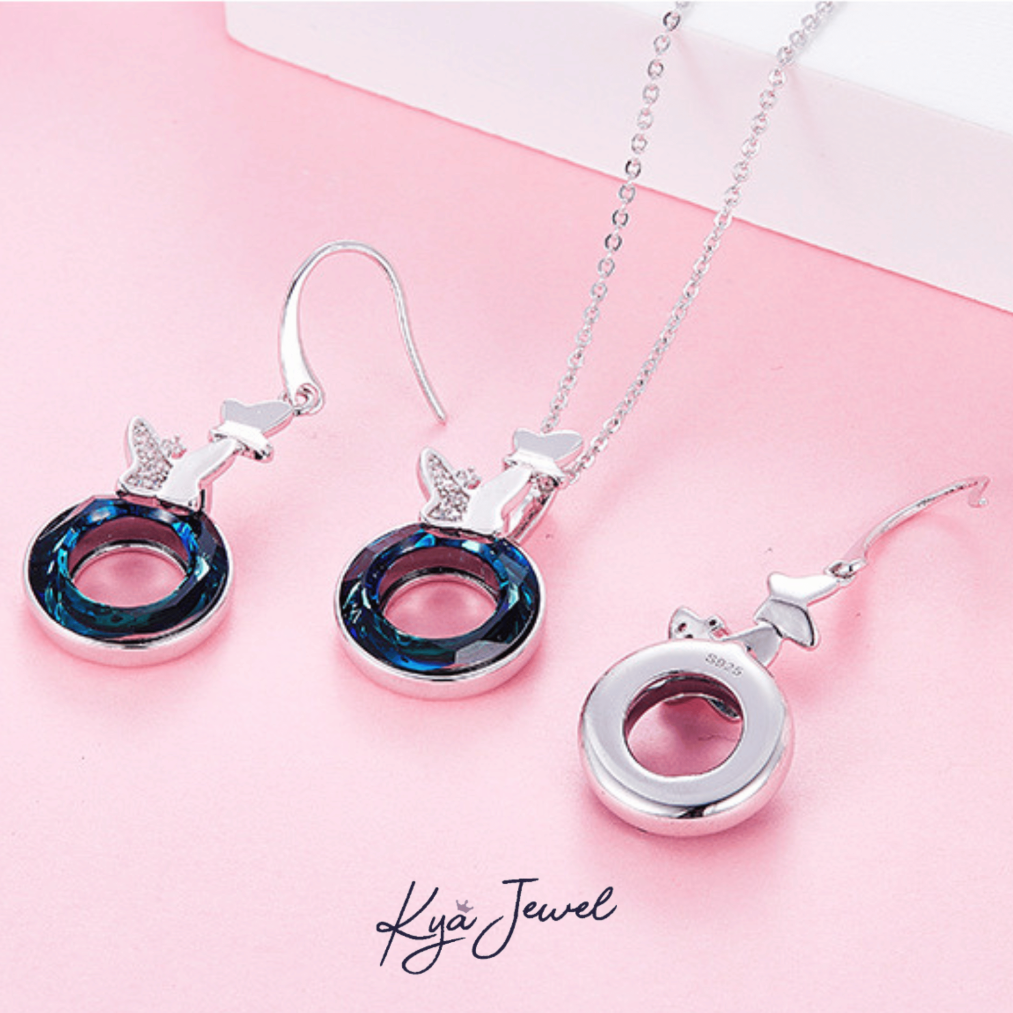  Bộ trang sức nữ Butterfly Swarovski cao cấp 