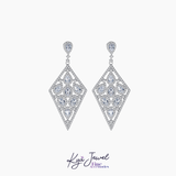  Khuyên tai nữ Sparkling Rhombus 
