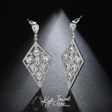  Khuyên tai nữ Sparkling Rhombus 