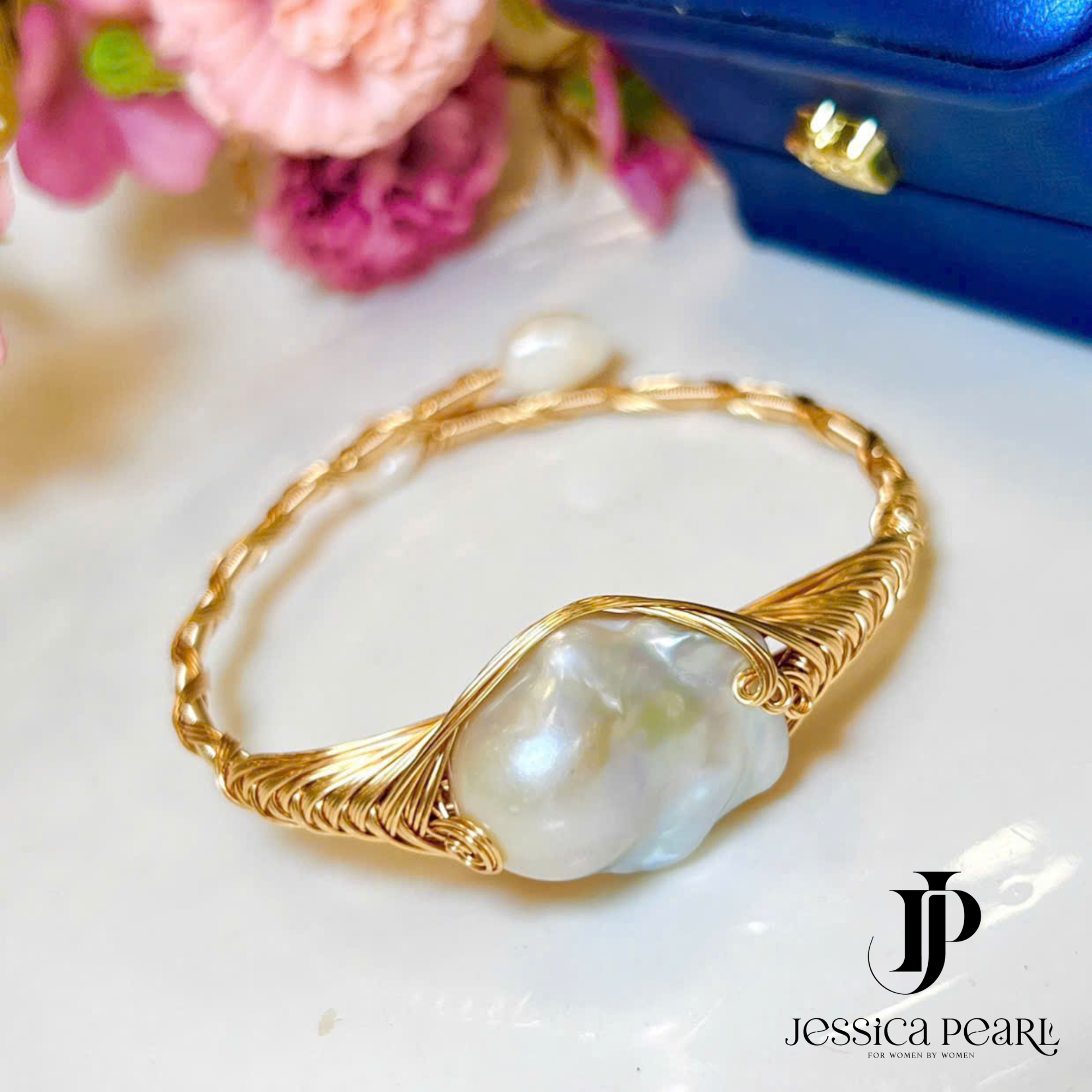  Vòng tay nữ Baroque Pearl 