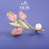  Cài áo Blush Tulip 