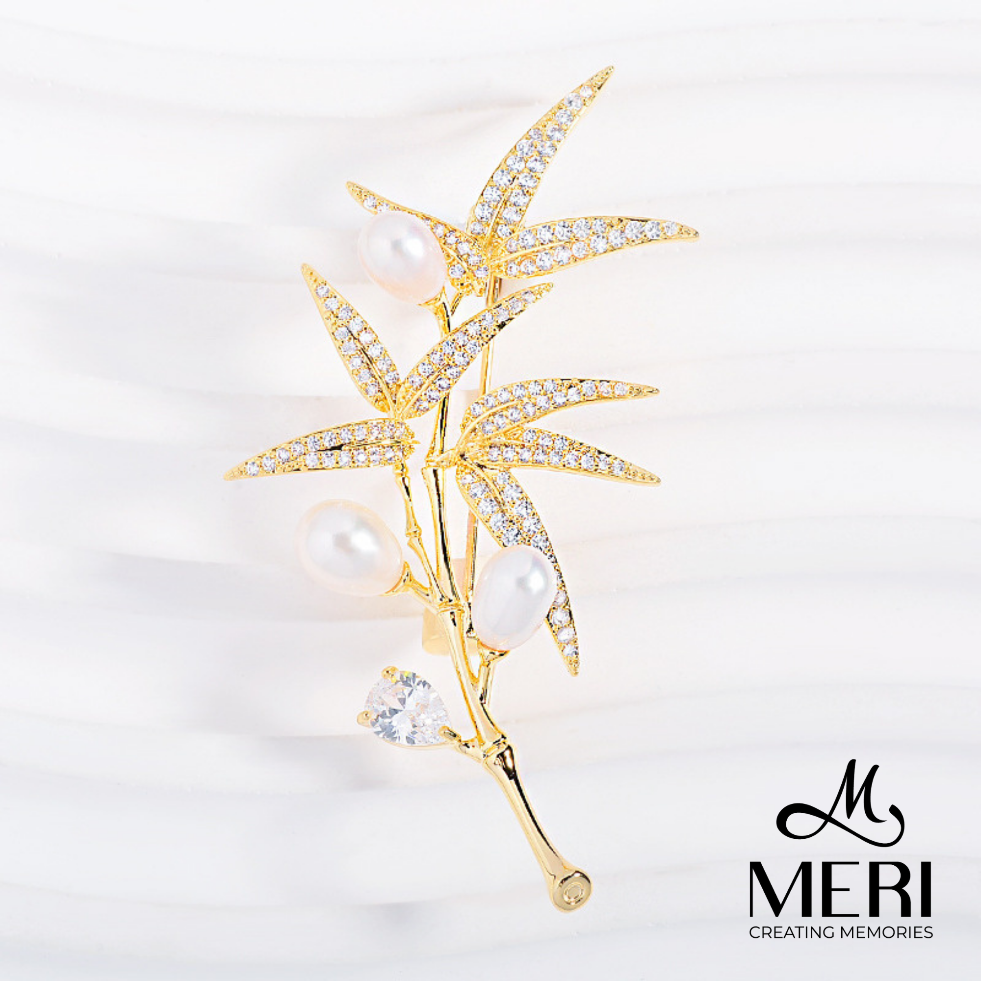  Cài áo Bamboo Pearl 