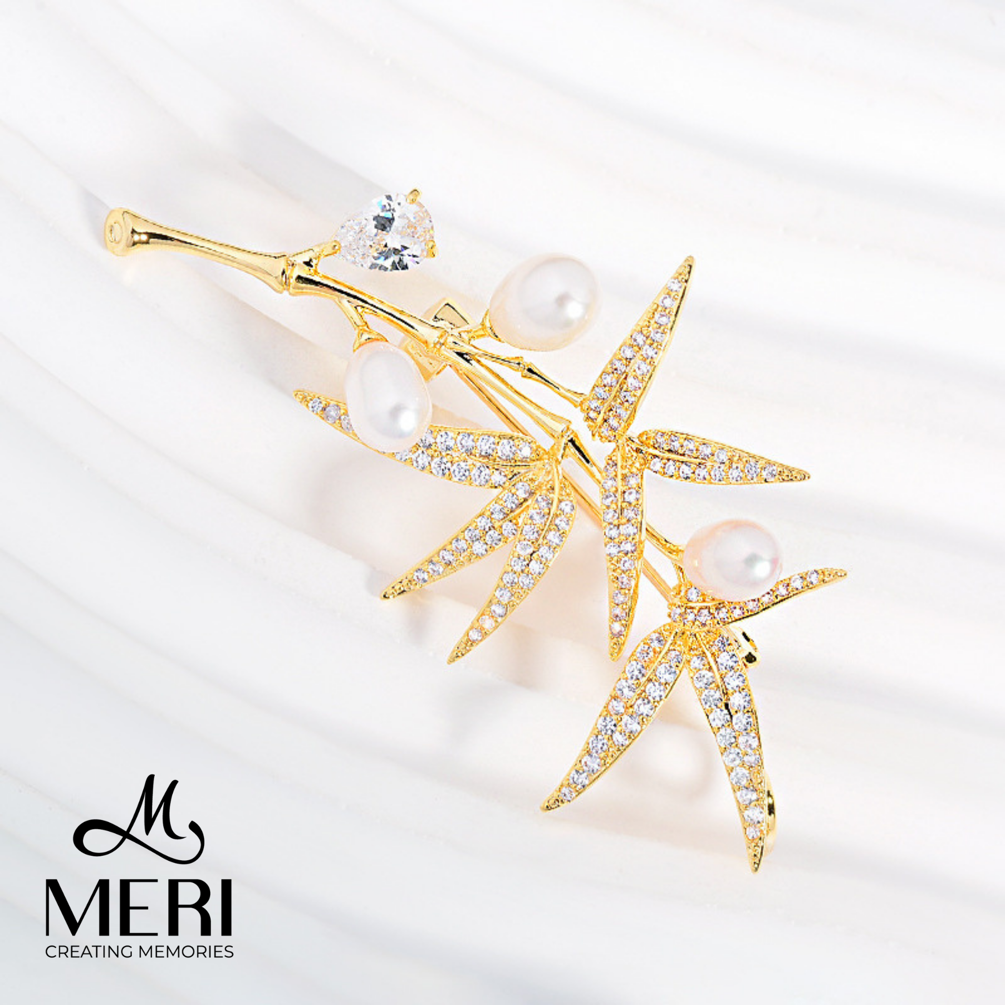  Cài áo Bamboo Pearl 