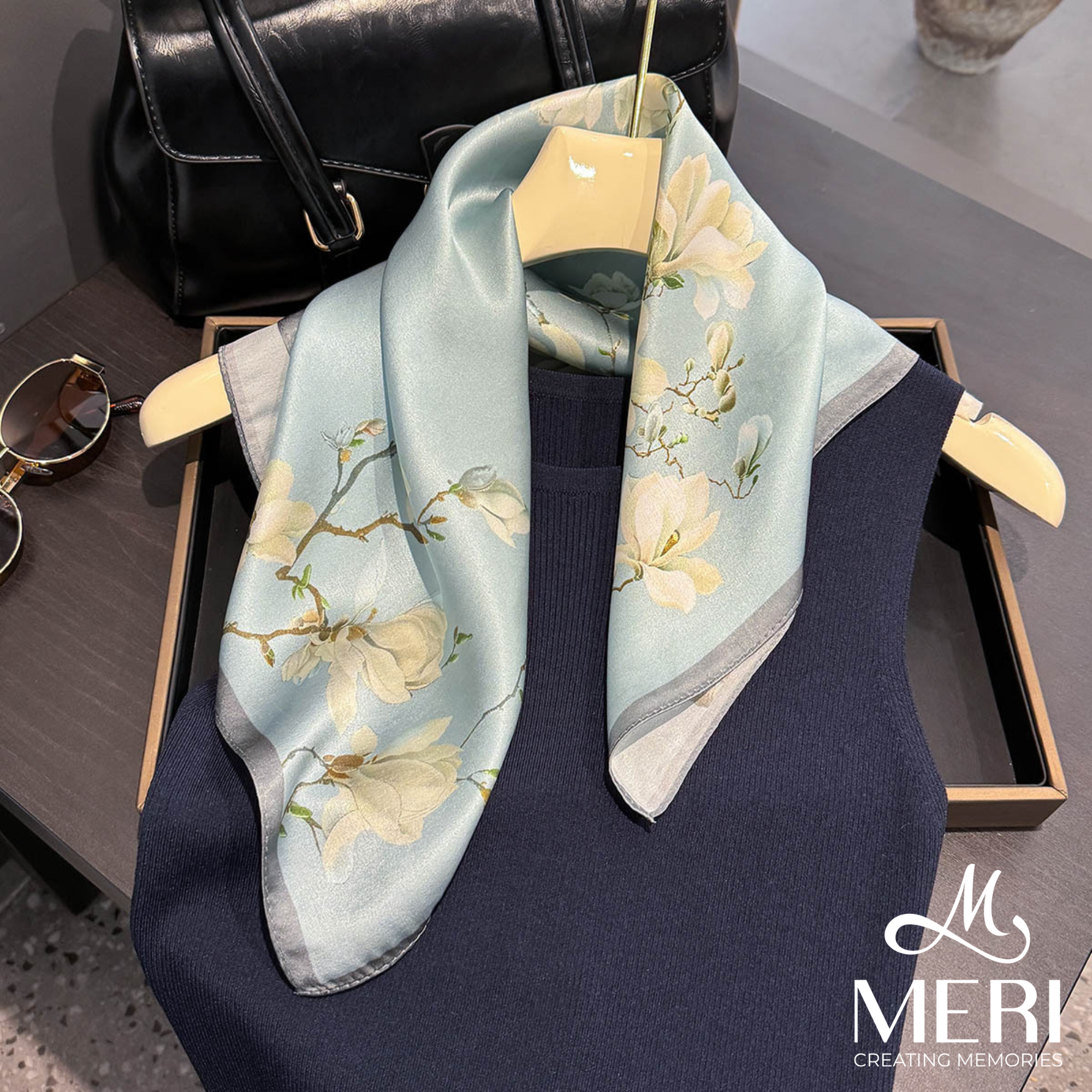  Khăn choàng lụa Magnolia Grace 