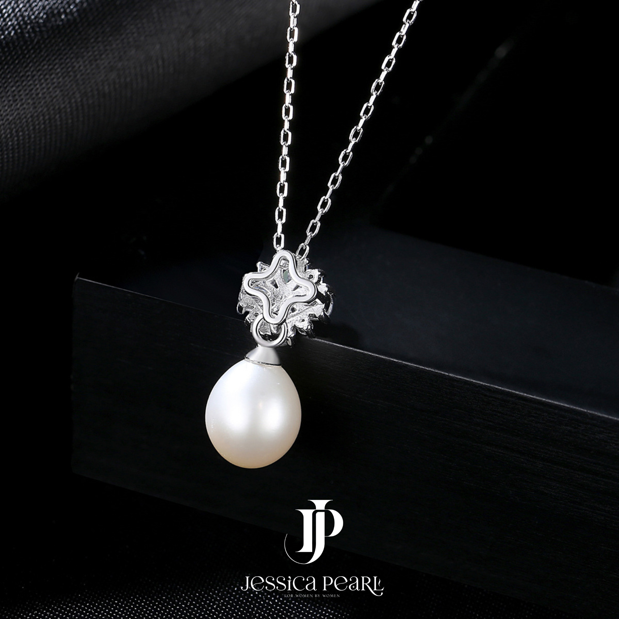 Dây chuyền nữ Freshwater Pearl Floral 