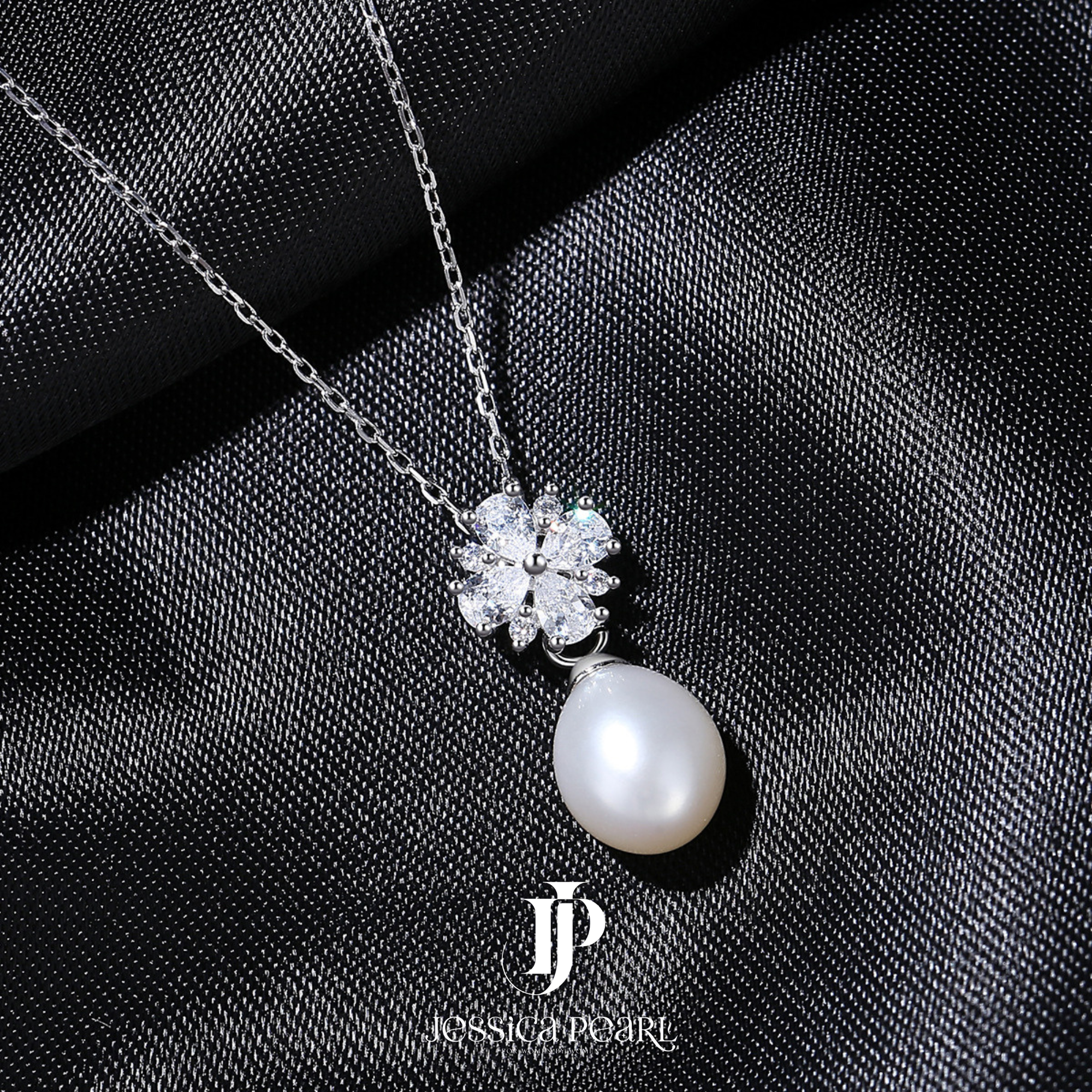  Dây chuyền nữ Freshwater Pearl Floral 