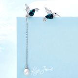  Bộ trang sức bạc chim ruồi đá Swarovski 