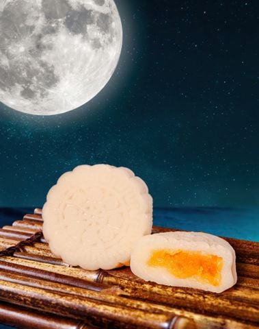  BÁNH DẺO ĐẬU XANH TRỨNG MUỐI (SALTED EGG AND MUNG BEAN STICKY RICE MOONCAKE) 