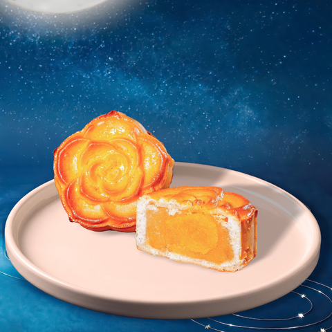  BÁNH NƯỚNG ĐẬU XANH TRỨNG MUỐI (BAKED MOONCAKE WITH MUNG BEAN & SALTED DUCK EGG YOLK) 